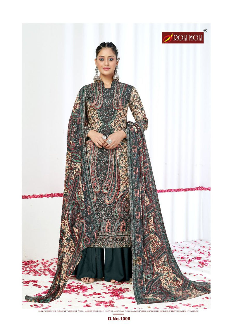 Roli Moli Elite Pashmina Jacquard Exclusive Disigner Print Salwar Suit
