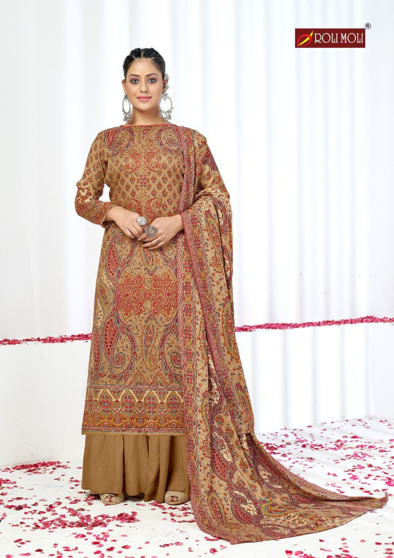 Roli Moli Elite Pashmina Jacquard Exclusive Disigner Print Salwar Suit
