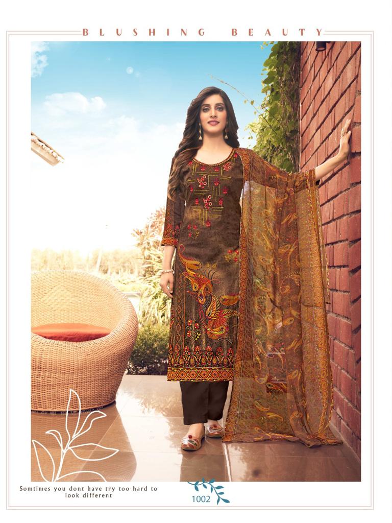 Roli Moli Creation Zarina Digital Style Print With Exclusive Embroidery Work Salwar Suits