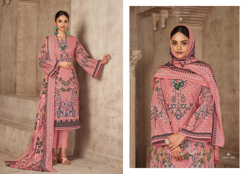 Romani Maeena Vol 10 Premium Soft Cotton Digital Print Heavy Embroidery Work Swarovski Work Fancy Salwar Suit