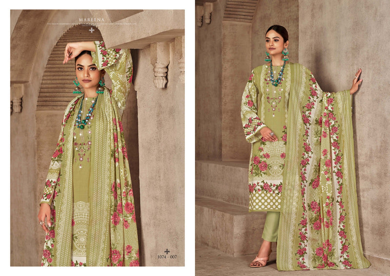 Romani Maeena Vol 10 Premium Soft Cotton Digital Print Heavy Embroidery Work Swarovski Work Fancy Salwar Suit