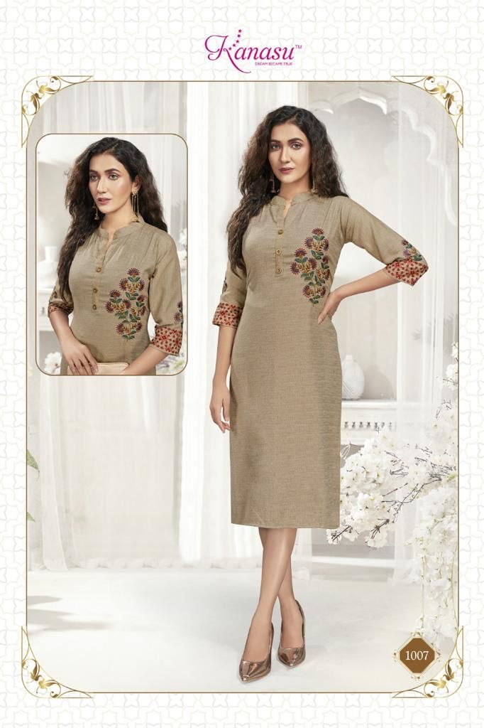 Kanasu Kurti Roohi Vol 2 Fancy Rayon Casual Wear Kurtis