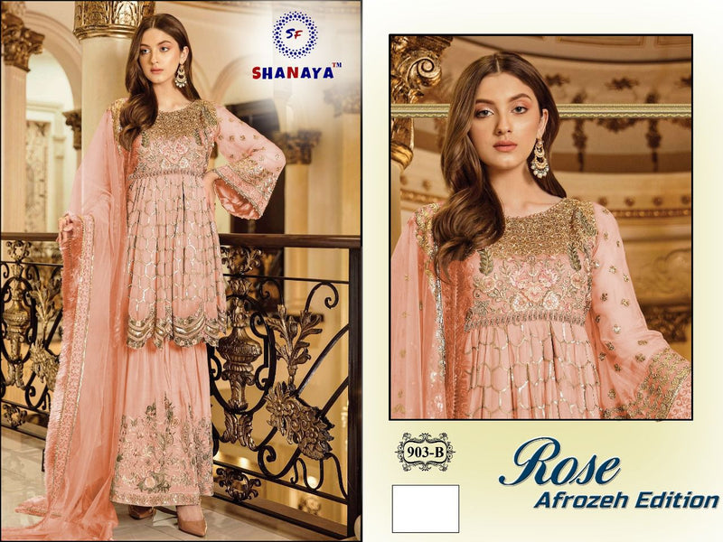 Shanaya Fashion Rose Afrozeh Edition S 903 Colors Fox Georgette Pakistani Style Wedding Wear Salwar Suits