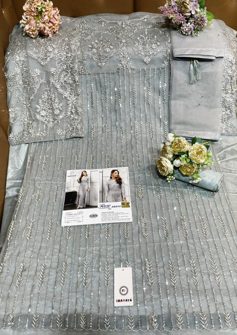 Shanaya Fashion Rose Anaya S 46 Butterfly Net Designer Wedding Wear Salwar Suits