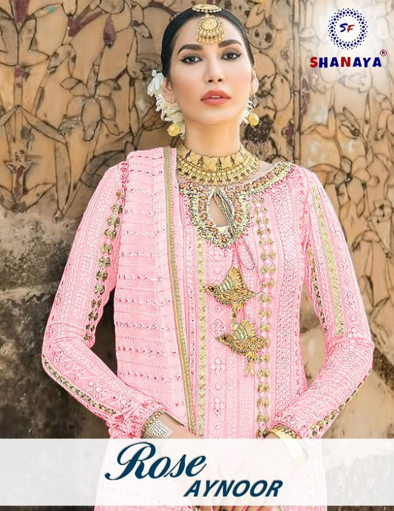 Shanaya Fashion Rose Aynoor S 92 Fox Georgette Fancy Stylish Party Wear Salwar Suits