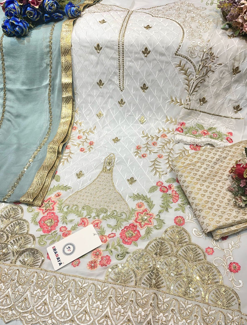 Shanaya Fashion Rose Premium Edition S 109 Fox Georgette Pakistani Style Party Wear Salwar Suits