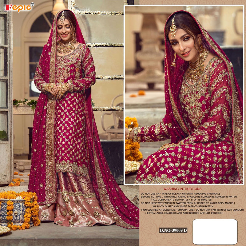 Fepic Rosemeen 39009 Georgette With Heavy Beautiful Work Stylish Designer Wedding Look Fancy Salwar Kameez