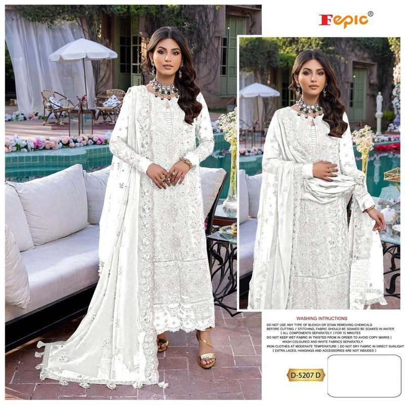 Fepic Rosemeen 5207 Georgette Embroidered Pakistani Style Designer Party Wear Salwar Suits