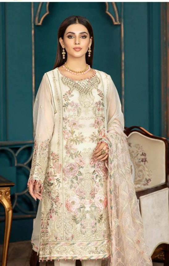 Fepic Rosemeen C 1173 B Georgette Embroidered Pakistani Style Wedding Wear Salwar Suits