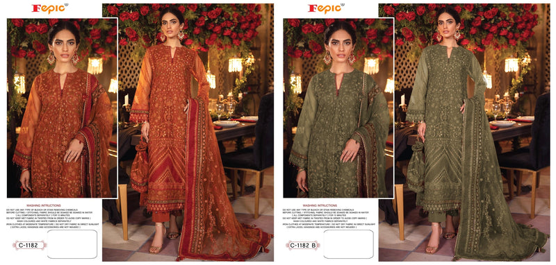 Fepic Rosemeen C 1182 Georgette With Beautiful Work Stylish Designer Wedding Look Salwar Kameez