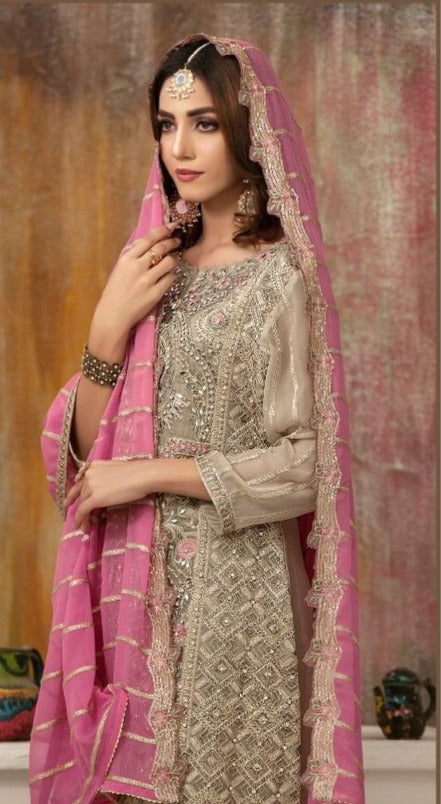 Fepic Rosemeen C 1216 Fox Georgette Pakistani Style Heavy Embroidered Wedding Wear Salwar Suits