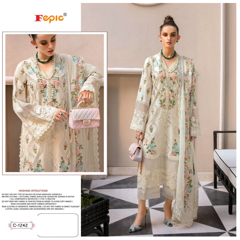 Fepic Rosemeen C 1242  Georgette With Beautiful Heavy Embroidery Work Stylish Designer Pakistani Salwar Kameez
