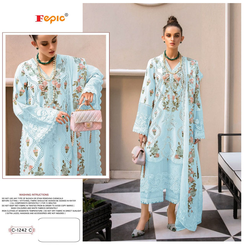 Fepic Rosemeen C 1242 C Georgette With Beautiful Heavy Embroidery Work Stylish Designer Pakistani Salwar Kameez