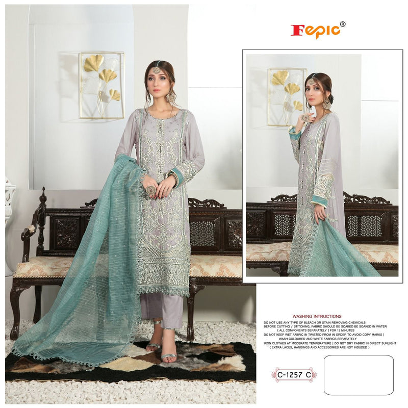 Fepic Rosemeen C 1257 C Georgette With Fancy Embroidery Work Stylish Designer Party Wear Salwar Kameez