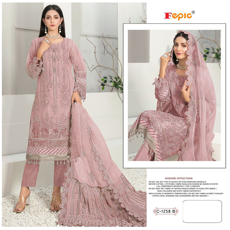 Fepic Rosemeen C 1258 Organza With Beautiful Work Stylish Designer Wedding Look Salwar Kameez