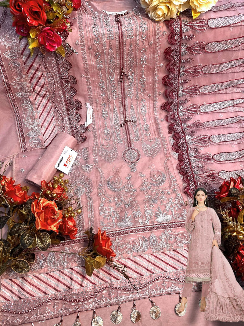 Fepic Rosemeen C 1258 Organza With Beautiful Work Stylish Designer Wedding Look Salwar Kameez