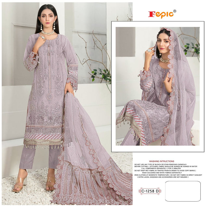 Fepic Rosemeen C 1258 Organza With Beautiful Work Stylish Designer Wedding Look Salwar Kameez