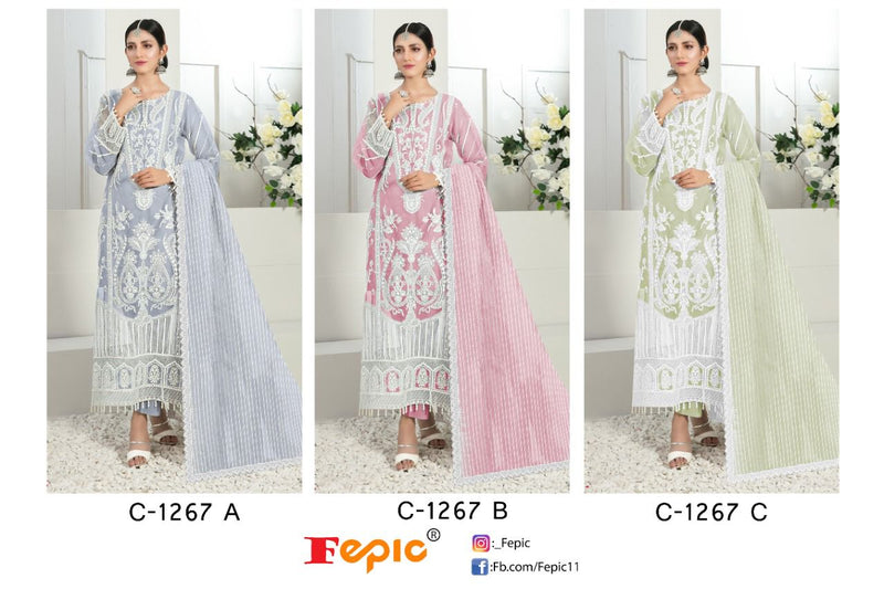 Fepic Rosemeen C 1267 Georgette With Beautiful Work Stylish Designer Wedding Look Salwar Kameez