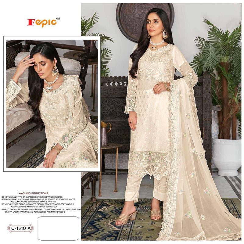 Fepic Rosemeen C 1510 A Georgette With Fancy Embroidery Work Stylish Designer Pakistani Salwar Kameez