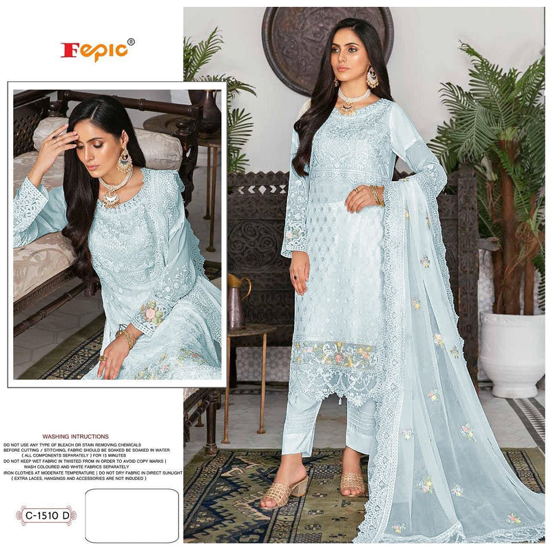 Fepic Rosemeen C 1510 D Georgette With Fancy Embroidery Work Stylish Designer Pakistani Salwar Kameez
