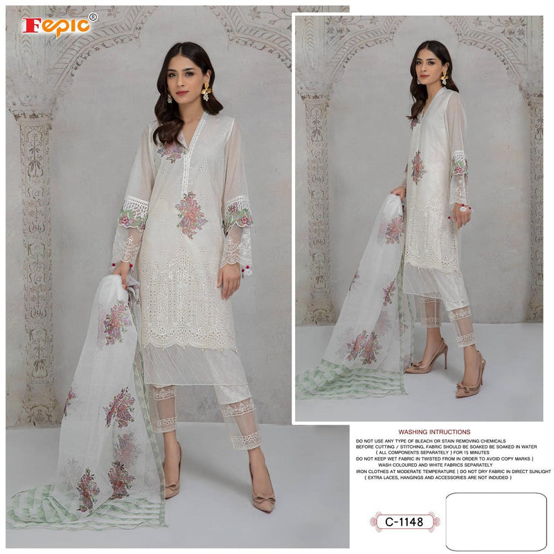 Fepic Rosemeen D 1148 Crosset Organza Stylish Designer Party wear Salwar Suit