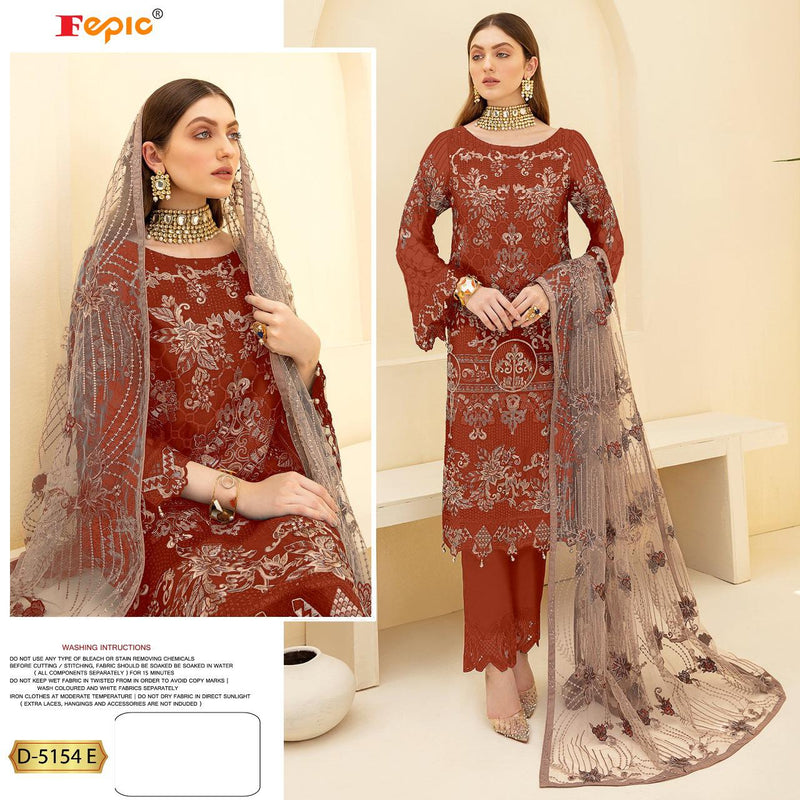 Fepic Rosemeen Dno 5154 E Georgette Stylish Designer Party Wear Pakistani Salwar Suit