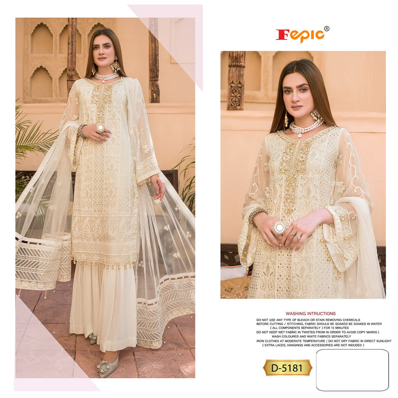 Fepic Rosemeen D 5181 Georgette Pakistani Style Embroidered Party Wear Salwar Suits
