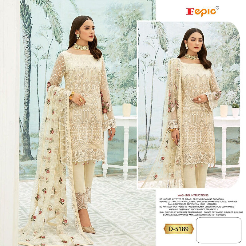 Fepic Rosemeen D 5189 Fox Georgette Embroidered Pakistani Style Party Wear Salwar Suits