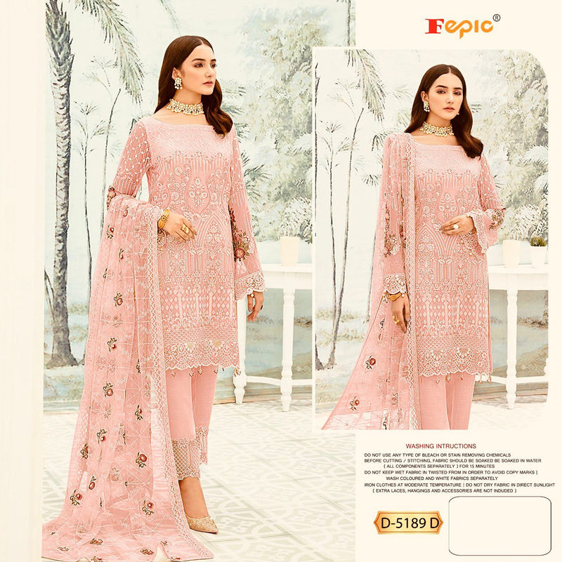 Fepic Rosemeen D 5189 Fox Georgette Embroidered Pakistani Style Party Wear Salwar Suits