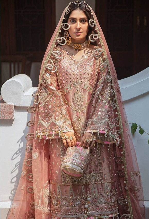 Fepic Rosemeen D 5195 Organza Embroidered Ellegant Pakistani Style Weeding Wear Salwar Suits