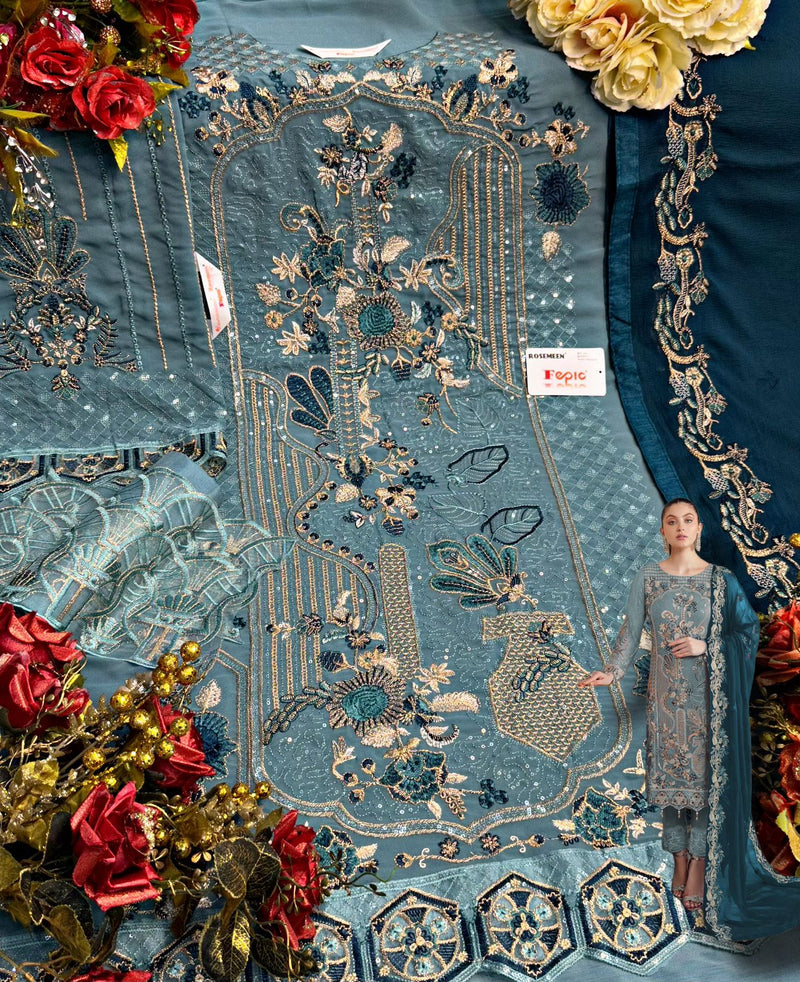 Fepic Rosemeen D 5234 B Georgette With Beautiful Work Stylish Designer Wedding Look Fancy Salwar Kameez