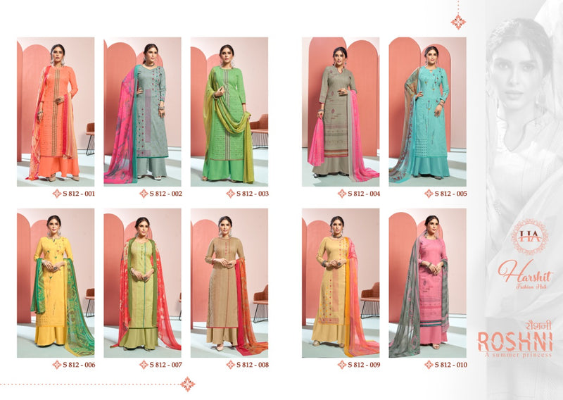 Harshit Fashion Hub Roshni Jam Cotton Stylish Fancy Printed Party Wear Salwar Suits