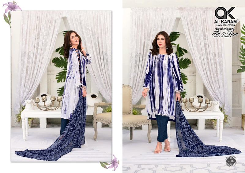 Al Karam Rouche Luxury Til & Dye Vol 2 Cambric Causal Wear Salwar Suit