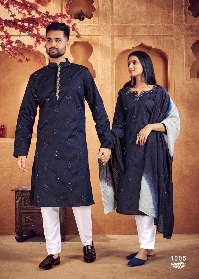 Banwery Royal Couple Vol 11 Jacquard Silk With Heavy Beautiful Work Stylish Designer Fancy Kurti