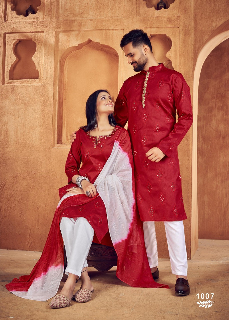 Banwery Royal Couple Vol 11 Jacquard Silk With Heavy Beautiful Work Stylish Designer Fancy Kurti