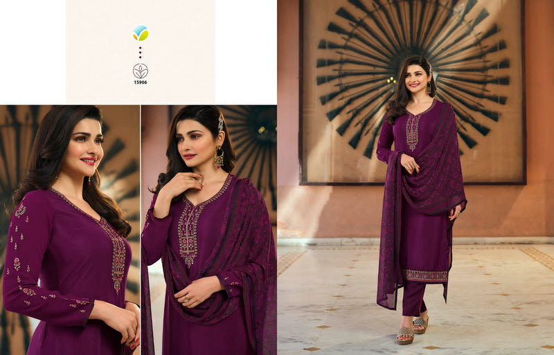 Vinay Fashion Royal Crepe 35 With Heavy Embroidery Work Stylish Designer Festive Wear Party Wear Salwar Kameez