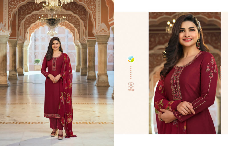 Vinay Fashion Royal Crepe 35 With Heavy Embroidery Work Stylish Designer Festive Wear Party Wear Salwar Kameez