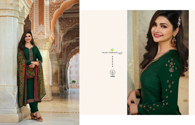 Vinay Fashion Royal Crepe 35 With Heavy Embroidery Work Stylish Designer Festive Wear Party Wear Salwar Kameez