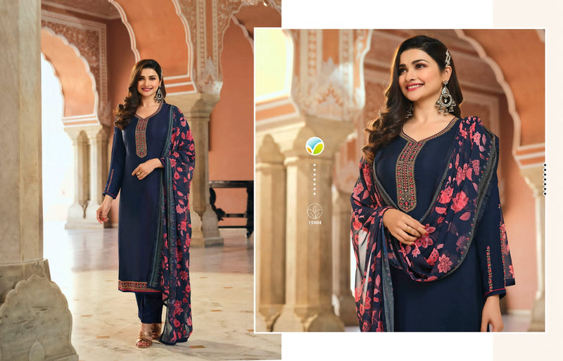 Vinay Fashion Royal Crepe 35 With Heavy Embroidery Work Stylish Designer Festive Wear Party Wear Salwar Kameez