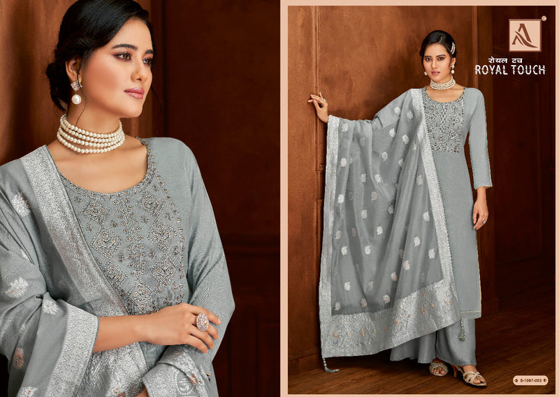 Alok Suit Royal Touch Viscose With Heavy Embroidery Work Stylish Designer Attractive Look Salwar Suit