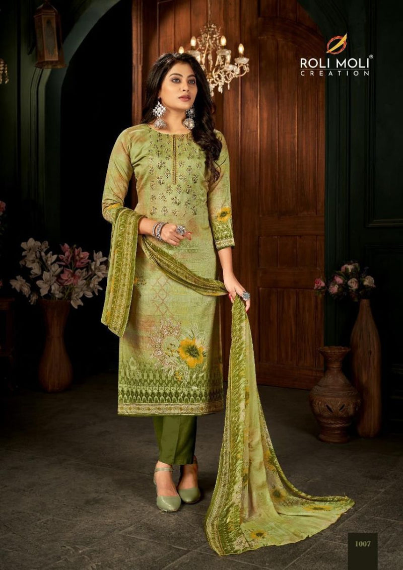 Roli Moli Creation Roza Cambric Cotton Digital Printed Festive Wear Salwar Suits