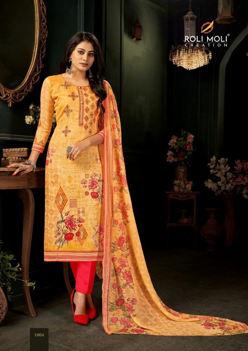Roli Moli Creation Roza Cambric Cotton Digital Printed Festive Wear Salwar Suits