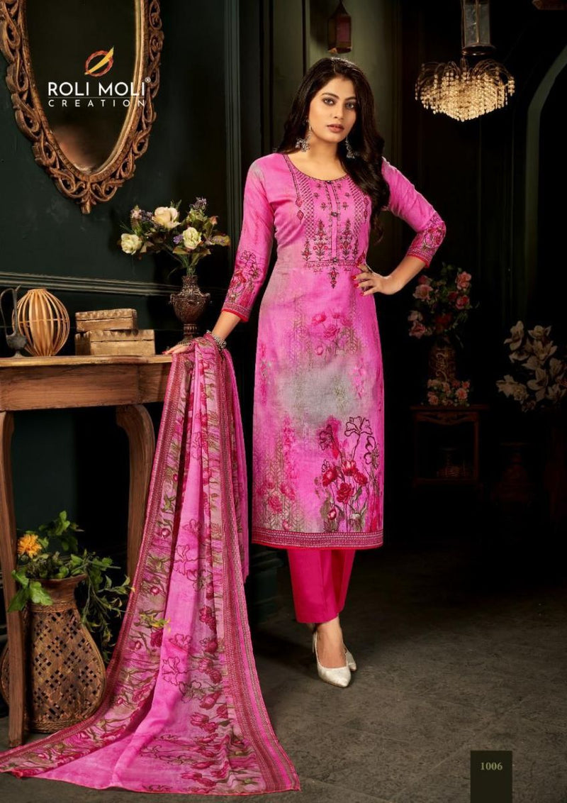 Roli Moli Creation Roza Cambric Cotton Digital Printed Festive Wear Salwar Suits