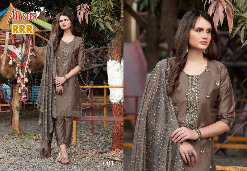 Master RRR Jam Satin Fancy Ready Made Party Wear Salwar Suits
