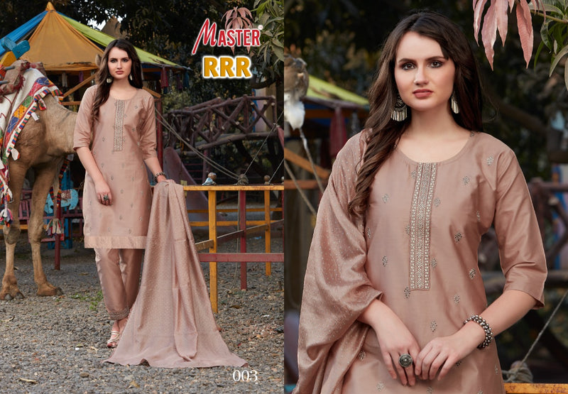 Master RRR Jam Satin Fancy Ready Made Party Wear Salwar Suits