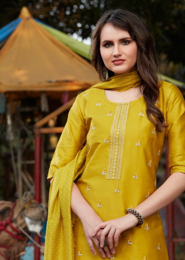 Master RRR Jam Satin Fancy Ready Made Party Wear Salwar Suits