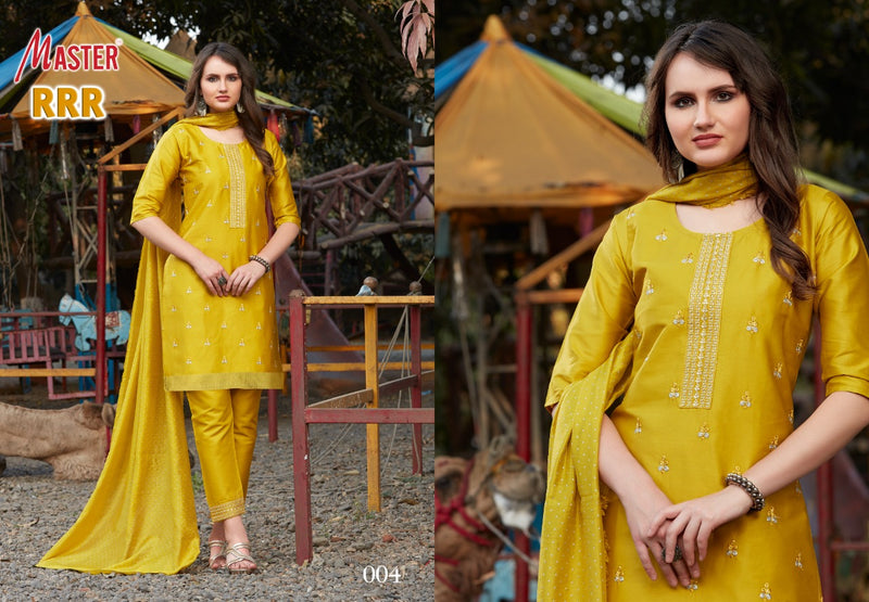 Master RRR Jam Satin Fancy Ready Made Party Wear Salwar Suits