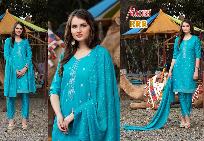 Master RRR Jam Satin Fancy Ready Made Party Wear Salwar Suits