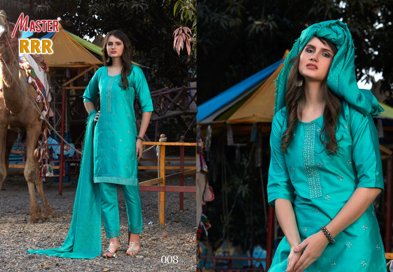 Master RRR Jam Satin Fancy Ready Made Party Wear Salwar Suits