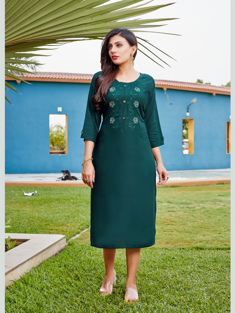 Smylee Fashion Ruaab Vol 2 Rayon Fancy Casual Wear Kurtis